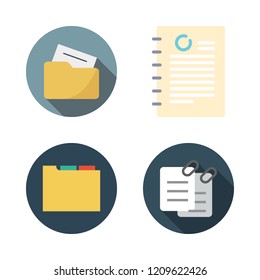 file icon set. vector set about folder, document and files icons set.