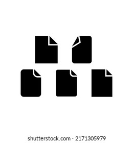 File Icon Set Vector Symbol Design Illustration