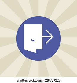 file icon. sign design. background