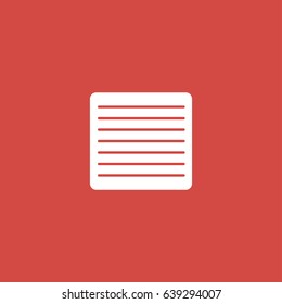 file icon. sign design. red background