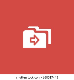 file icon. sign design. red background