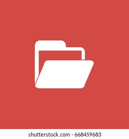 file icon. sign design. red background