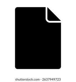 File icon silhouette. Vector image