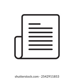 Icono de archivo. Signo de Vector simple.