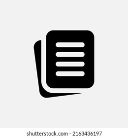 File icon in solid style about essentials, use for website mobile app presentation