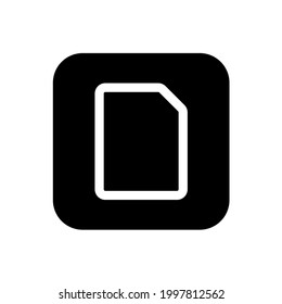 File icon with square style