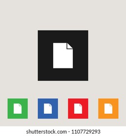 File icon, stock vector illustration, EPS10.