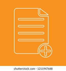 File icon, stock vector illustration, EPS10. 