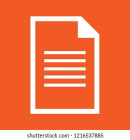 File icon, stock vector illustration, EPS10.