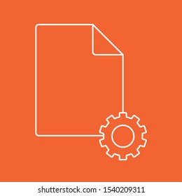 File icon, stock vector illustration, EPS10.