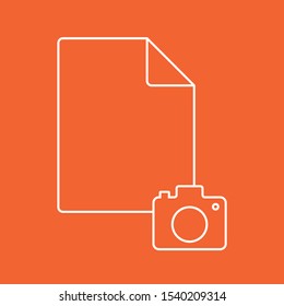 File icon, stock vector illustration, EPS10.