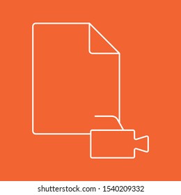 File icon, stock vector illustration, EPS10.