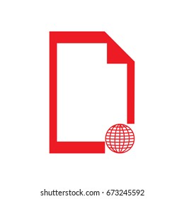 file icon stock vector illustration flat design on white background