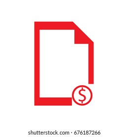 file icon stock vector illustration flat design on white background