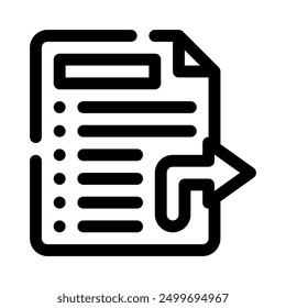 Icono de archivo con contorno de estilo