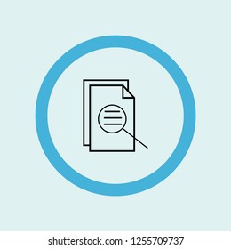 file icon symbol. Premium quality isolated file vector icon in trendy style. file element.