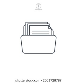 File icon symbol vector illustration isolated on white background