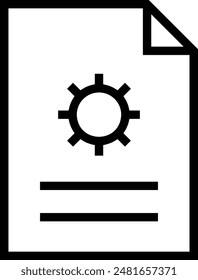 file icon. Thin linear style design isolated on white background