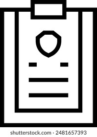 icono de archivo. Diseño de estilo lineal delgado aislado sobre fondo blanco