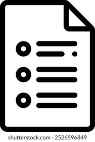 file icon. Thin Linear Style Design Isolated On White Background