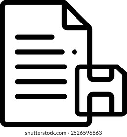 icono de archivo. Diseño De Estilo Lineal Delgado Aislado Sobre Fondo Blanco
