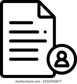 file icon. Thin Linear Style Design Isolated On White Background