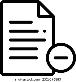 file icon. Thin Linear Style Design Isolated On White Background