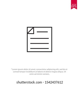 File icon in trendy flat style isolated on white background. Vector illustration