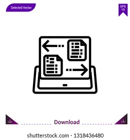 file icon vector . Best modern, simple, isolated, application , logo, flat icon for website design or mobile applications, UI / UX design vector format