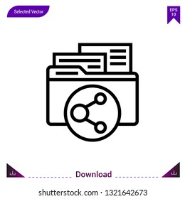 file icon vector . Best modern, simple, isolated, application ,network-sharing icon , logo, flat icon for website design or mobile applications, UI / UX design vector format