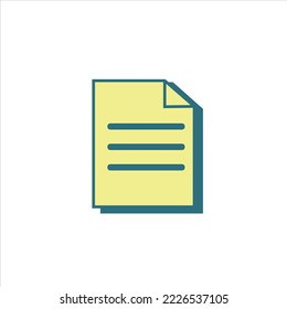 File icon vector blend of two colors for navigation menus and other design needs, flat icon