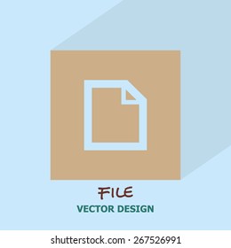 File icon. Vector design.