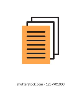 file icon vector design modern style