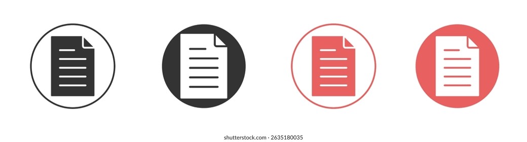 File icon vector design template simple and clean style