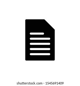 File icon vector. Document icon illustration