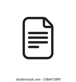 File icon vector. Document icon illustration