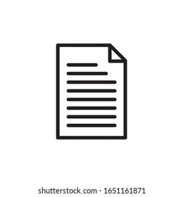 File icon vector. Document icon illustration