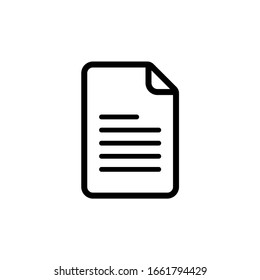 File icon vector. Document icon illustration