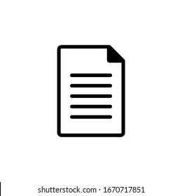 File icon vector. Document icon illustration