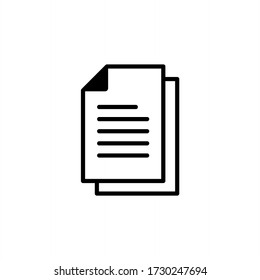 File icon vector. File document icon illustration
