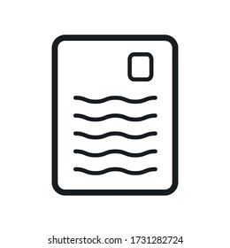 File icon vector. Document icon illustration