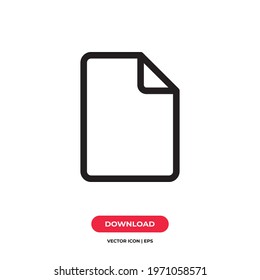File icon vector. Document sign