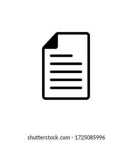 File icon vector. Document icon symbol illustration