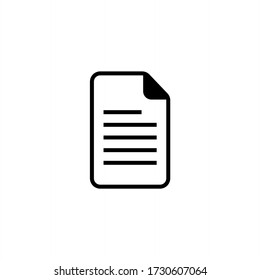File icon vector. File document icon symbol illustration