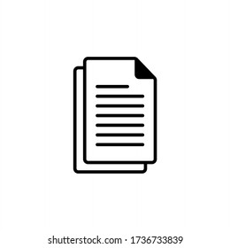 File icon vector. Document icon symbol illustration