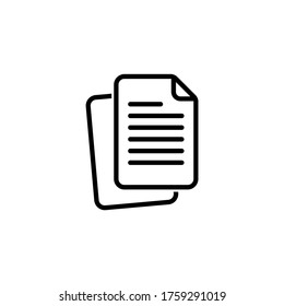 File icon vector. Document icon symbol vector illustration