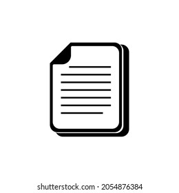 File icon vector. Document icon symbol illustration