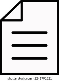 File icon vector. Document icon symbol illustration