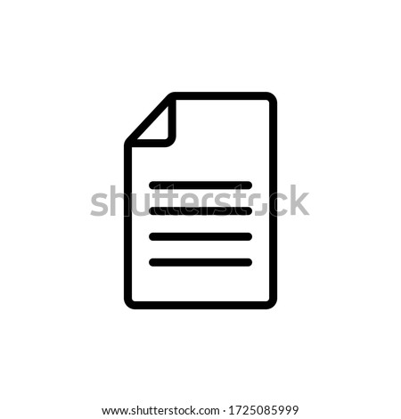 File icon vector. Document icon symbol illustration