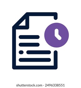 file icon. vector dual tone icon for your website, mobile, presentation, and logo design.